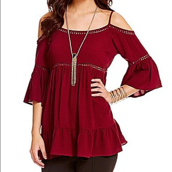 Boho Bell Sleeve Peasant Top - Picture 7 of 7